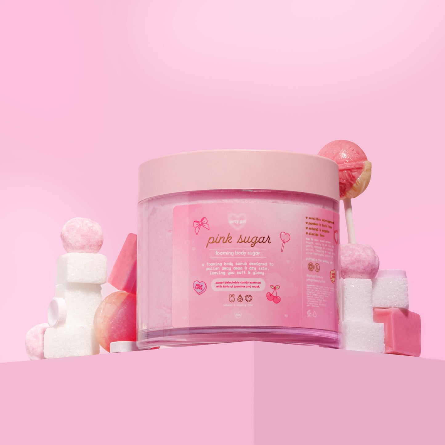 pink sugar body sugar