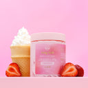 strawberry vanilla macaron body milk